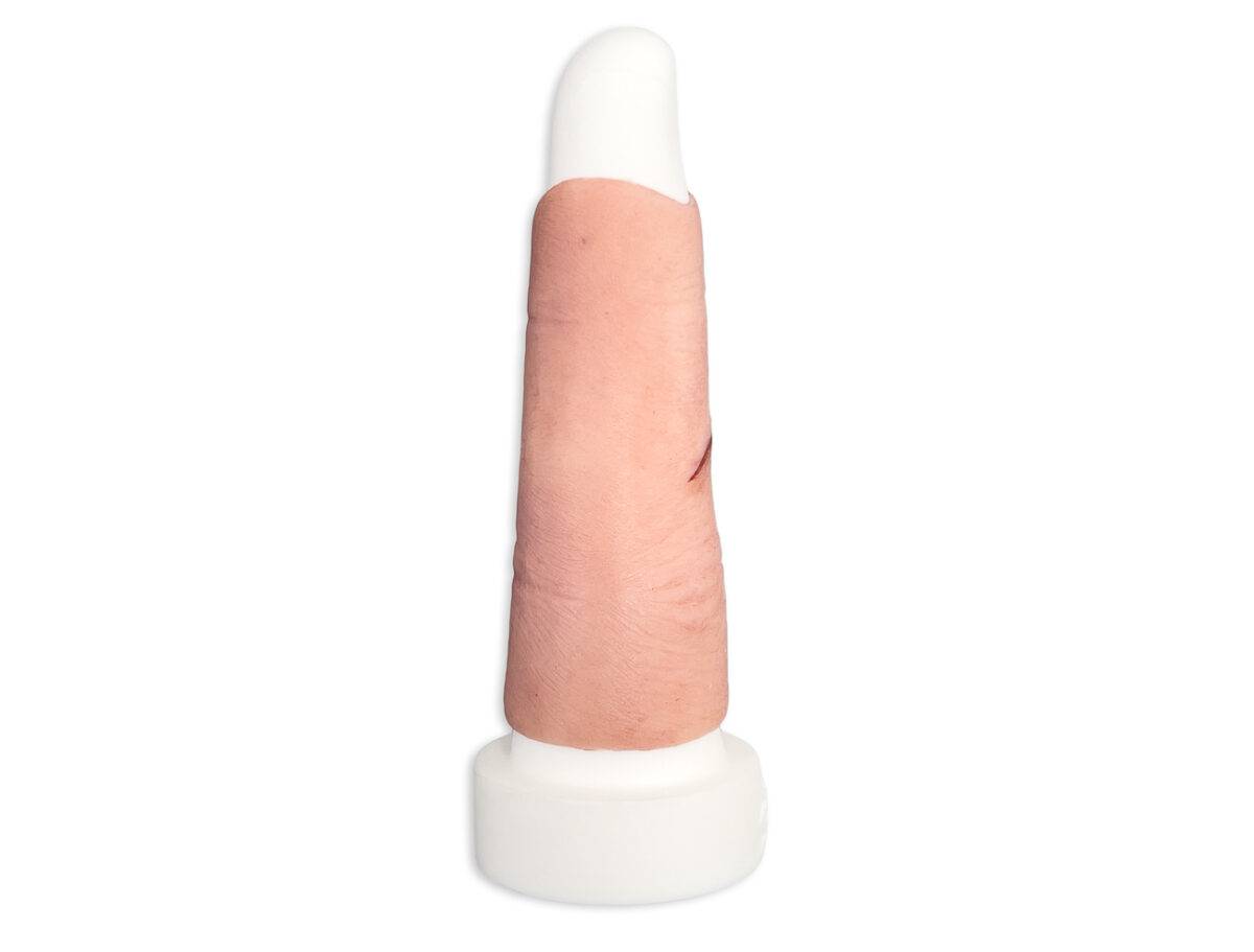 Das Modell „Sleeve Finger mit akuter Schnittverletzung" von MEDICAL FX Germany ist ein hochrealistischer Fingersleeve, der eine akute Schnittverletzung simuliert. Dieser hochwerti…