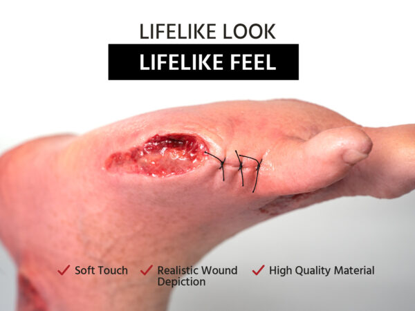 Base Model 6개의 상처가 있는 두 발가락 발 - Image 2